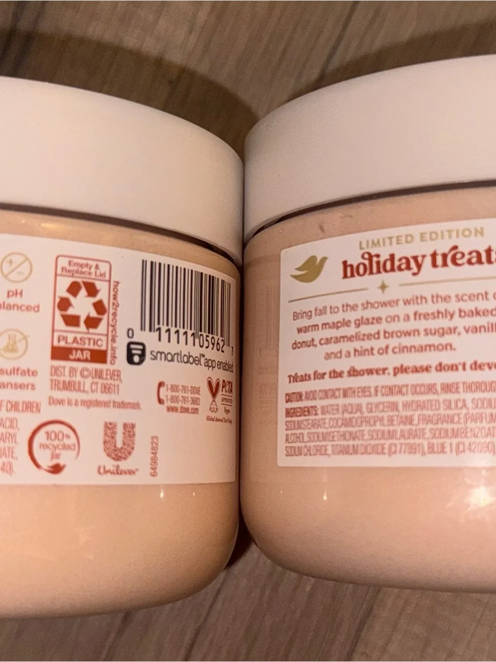 Dove Limited edition Maple Glazed Donut body scrub 2 pack